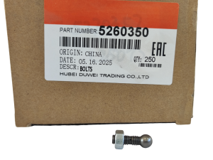 5260350 - Болт М6х1х15 коромысла ISF2.8 (болт+гайка) (5270357+2871345) (OEM) (O-)
