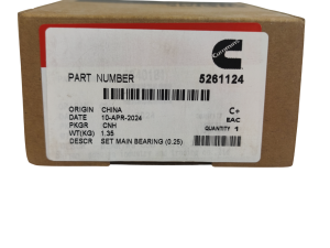 5261124/5340181/5284536/5261125/5284537/5340182 - Вкладыши к/в 0,25 шатунные ISF2.8 (4+4) (АНАЛОГ) (C)