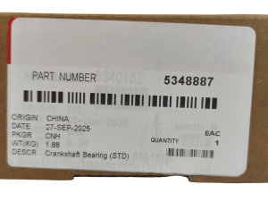 5348887/5340181+5340182 - Вкладыши к/в STD шатунные ISF2.8 н/о (4+4) (АНАЛОГ) (C)