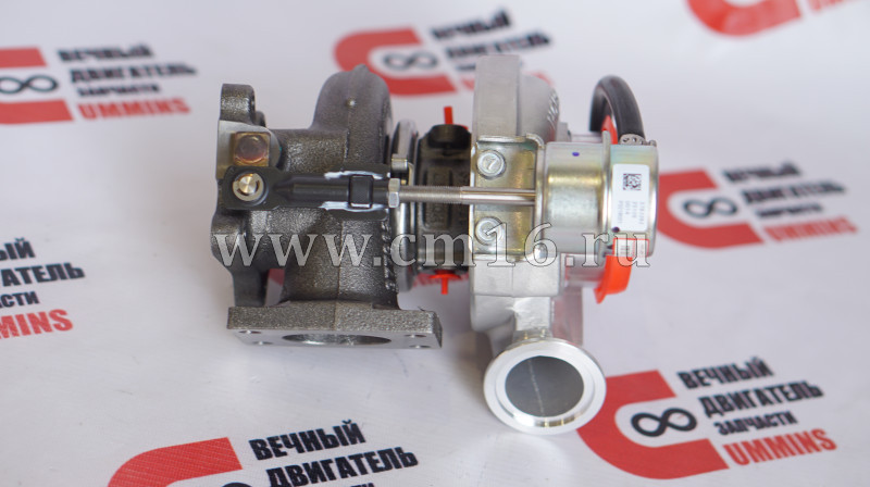 Турбокомпрессор HOLSET HE221W (крест на крест, камаз) 4ISBe185,4ISDe185,4BT (ОРИГИНАЛ) (О+)
