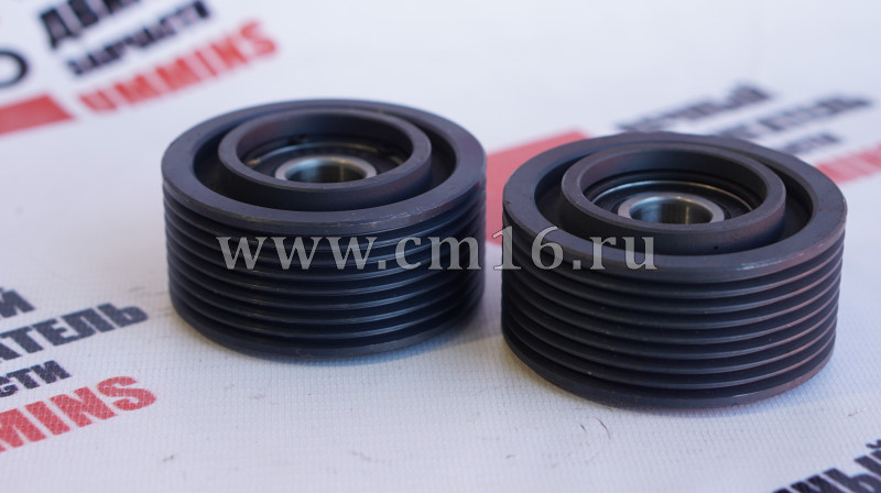Ролик обводной 6ISBe,6ISDe,6CT,L,ISLe (ручейковый D74W33) (АНАЛОГ) (C)