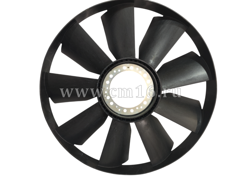 Крыльчатка вентилятора с обечайкой D-758 (9 лоп.) (АНАЛОГ) (С)