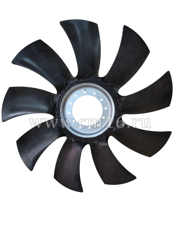 Крыльчатка вентилятора без обечайки D-660 НЕФАЗ (9 лоп.) (АНАЛОГ) (С)