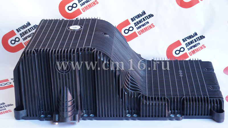 Поддон картера двигателя ISF3.8/4,5 (2 масляных канала, без подогрева, с прокладкой) (АНАЛОГ) (С)