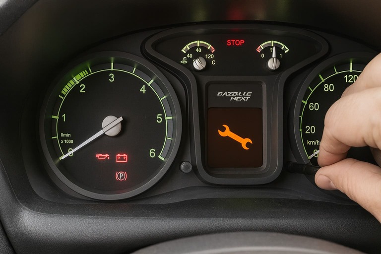 Сброс сервисного интервала на Газель NEXT Cummins ISF 2.8 через кнопки или педали